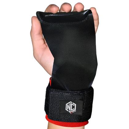 Imagem de Hand Grip Lion Preto com Vermelho Nc Extreme Luva Palmar