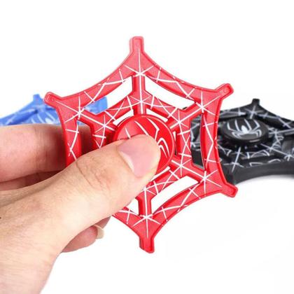 Imagem de Hand Spinner Giratório Homem Aranha Teia Preta Fidget Toy