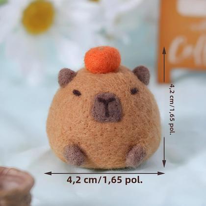 Imagem de Handmade Poke Lã Feltro Fazendo Kit, DIY Bonito Capivara Boneca Plush Brinquedos