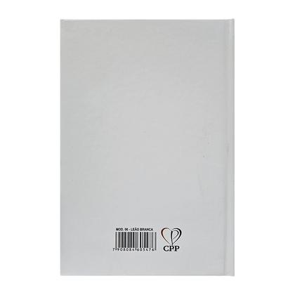 Imagem de Harpa Avivada e Corinhos Leão Luxo Branca  Letra Hipergigante  Capa Dura