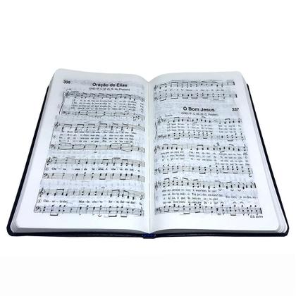 Imagem de Harpa Cristã Com Música luxo GDE Preta