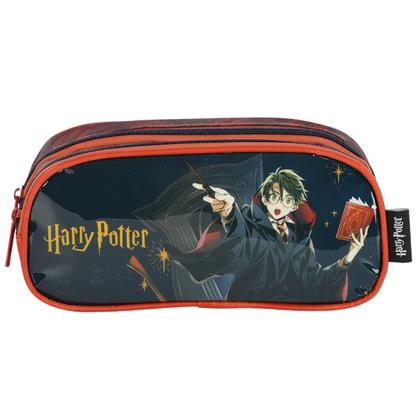 Imagem de Harry Potter Mochila De Rodas e Estojo Dois Bolsos Escolar