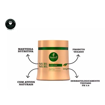 Imagem de Haskell Cavalo Forte Kit 1 Litro + Manteiga Murumuru 500g