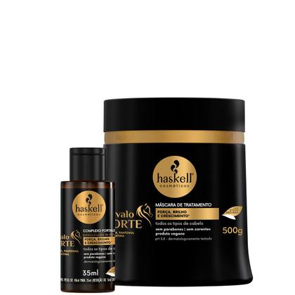 Imagem de Haskell Cavalo Forte Máscara 500g + Complexo Fortalecedor