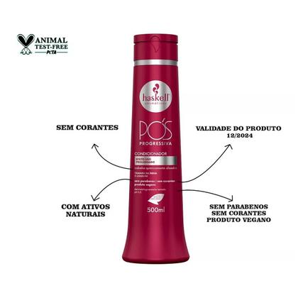 Imagem de Haskell Cosméticos Pós Progressiva 500ml Completo 4 Produtos