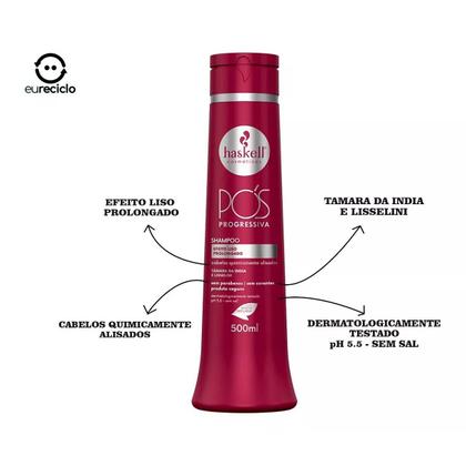 Imagem de Haskell Cosméticos Pós Progressiva 500ml Completo 4 Produtos