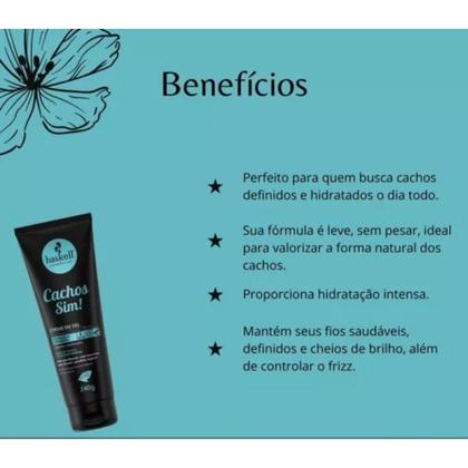 Imagem de Haskell Creme Em GelCachos Sim Protetor Térmico 240g