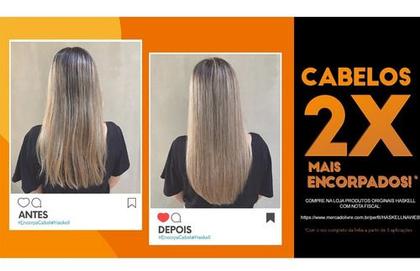 Imagem de Haskell Encorpa Cabelo Engrossador 4 Itens 300ml - Recupera Cabelos Finos e Ralos