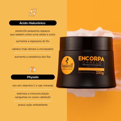 Imagem de Haskell Encorpa Cabelo Engrossador Completo 4 Itens 300ml