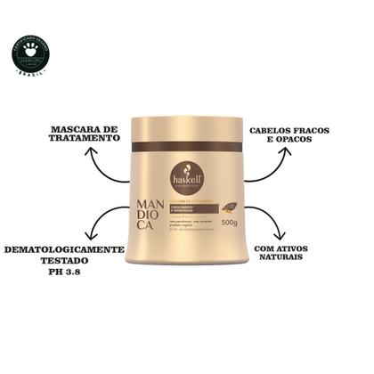 Imagem de Haskell Mandioca Kit Shamp Cond Masc 500ml Mimo