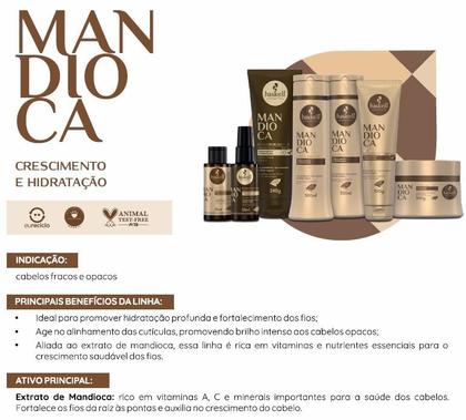 Imagem de Haskell Mandioca Kit Shamp Cond Masc 500ml Mimo