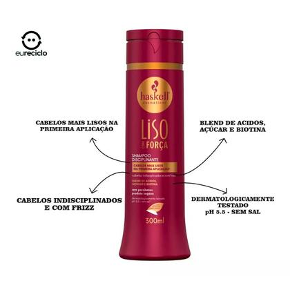 Imagem de Haskell para Cabelos Lisos ou Alisados Kit Completo 300ml