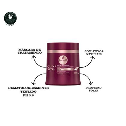 Imagem de Haskell Quina Rosa Kit Shamp cond masc 500ml Mimo