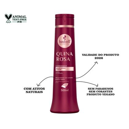 Imagem de Haskell Quina Rosa Kit Shamp cond masc 500ml Mimo