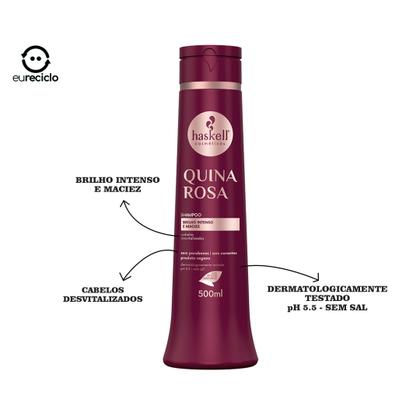 Imagem de Haskell Quina Rosa Kit Shamp cond masc 500ml Mimo
