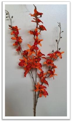 Imagem de Haste de Flor de Orquidea Cymbidium Ocre 90cm