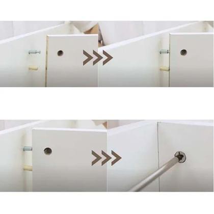 Imagem de Haste Dupla Minifix / Rastex Hettich Du 880 P/Mdf 18 Mm Zinco Branco (Kit Com 100 Un)