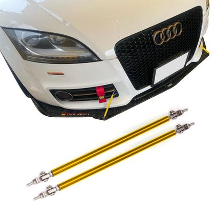 Imagem de Haste Spoiler Amarelo Lip Skirt Universal 20cm Suporte Saia