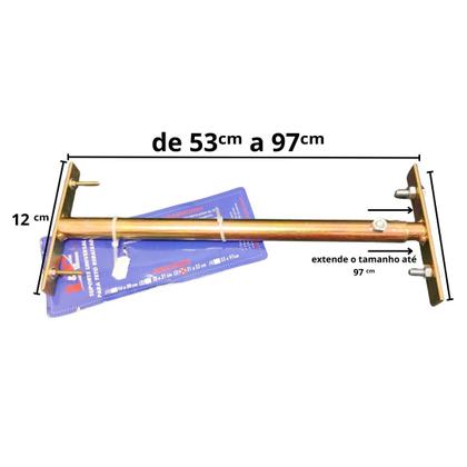Imagem de Haste Suporte Universal Para Teto Rebaixado Tamanho 53a97cm