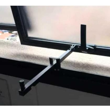 Imagem de Haste tubular frontal puxador janela maxim-ar 20cm preto