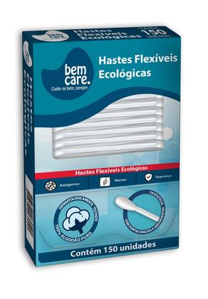Imagem de HASTES FLEXÍVEIS BEM CARE COM 150UN - KIT C/4un