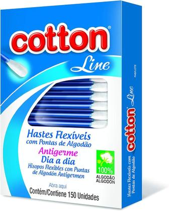 Imagem de Hastes Flexíveis Cotton Line C/150 - Kit Com 30 ou 6 Unidades