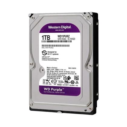 Imagem de HD 1TB Western Digital WD Purple Surveillance Sata III 6GB/s 5400RPM Cache 64MB 3.5Pol WD11PURZ