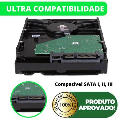 Imagem de HD 500GB a 1TB SATA 3.5 PC, DVR, DESK Pronto para Usar Disco Rígido Interno com NF e Garantia