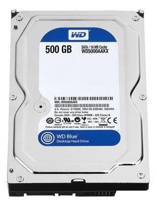 Imagem de HD 500GB WD Blue Sata 16MB Modelo WD5000AAKX