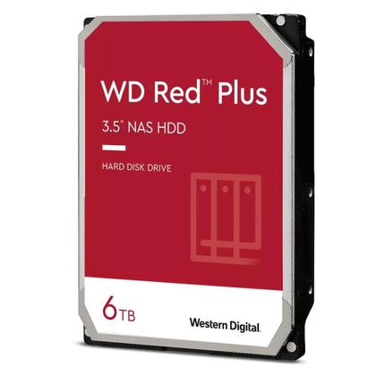 Imagem de HD 6TB Western Digital WD Red Plus NAS SATA III 6GBs 5640RPM Cache 256MB WD60EFPX