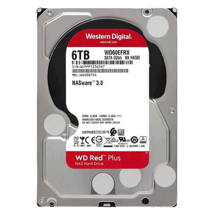 Imagem de HD 6TB Western Digital WD Red Plus NAS SATA III 6GBs 5640RPM Cache 256MB WD60EFPX