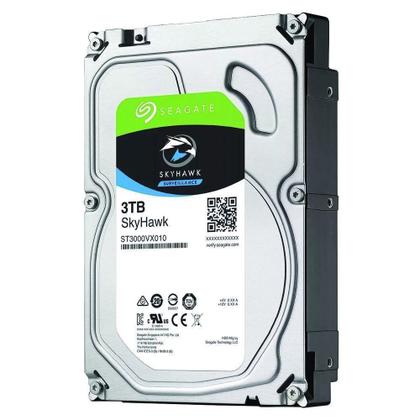 Imagem de Hd Disco Rígido Interno Skyhawk 3tb Prata Seagate P/ Seguranca / Vigilancia / Dvr