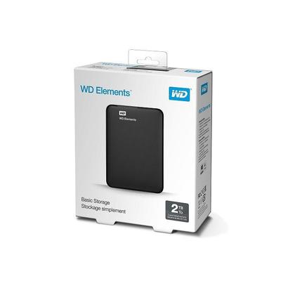 Imagem de Hd Externo 2Tb Portátil Wd Elements Usb 3.0 Preto