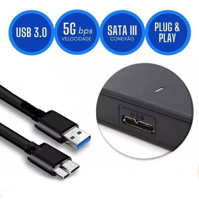 Imagem de Hd Externo 500gb Compacto De Bolso 3.0.