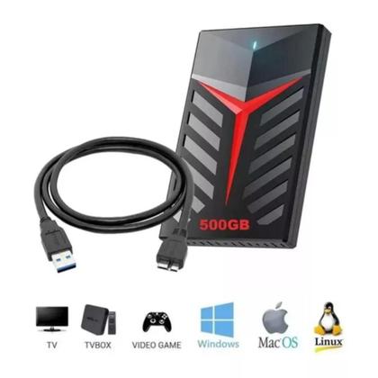 Imagem de Hd Externo 500gb Portátil Usb 3.0 preto