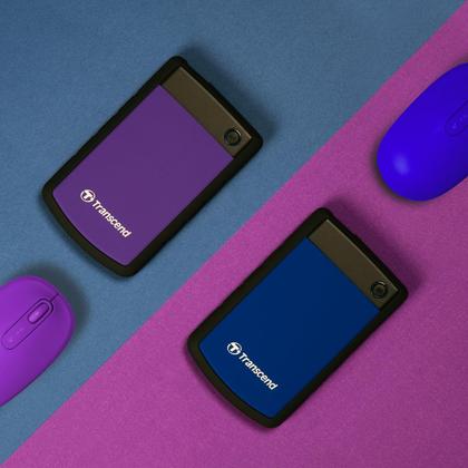 Imagem de HD Externo Portátil Transcend 4TB Resistente USB 3.1  Backup
