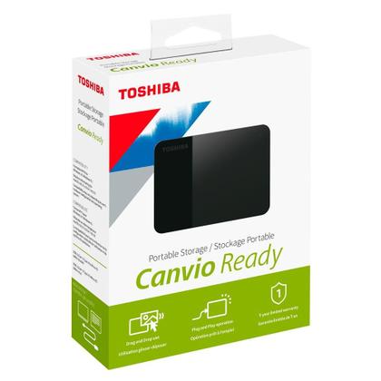Imagem de HD Externo Toshiba Canvio Ready, 2TB, USB 3.0, Preto - HDTP320XK3AA