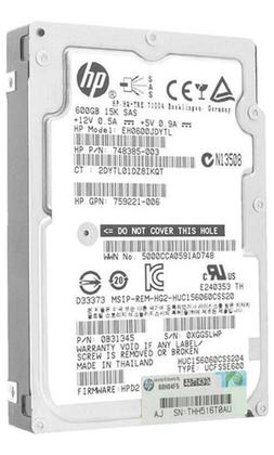 Imagem de Hd Hp 600Gb 15K Sas 2,5 Eh0600Jdytl 759212-B21 748385-003