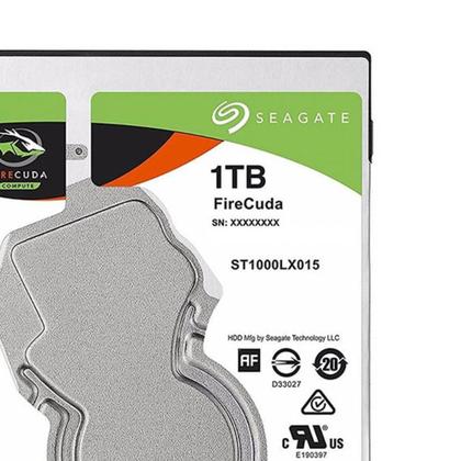 Imagem de HD Interno Seagate Desktop SSHD FireCuda 1TB NoteBook SATA 128MB 2.5 5400RPM (ST1000LX015)