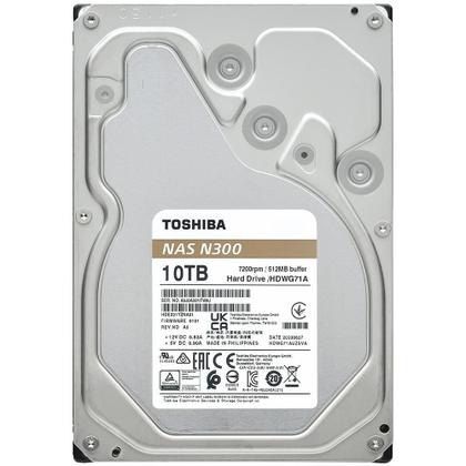 Imagem de HD Interno Toshiba N300, NAS, 10TB, 3.5', Cache 512MB, 7200RPM, SATA - HDWG71AXZSTA