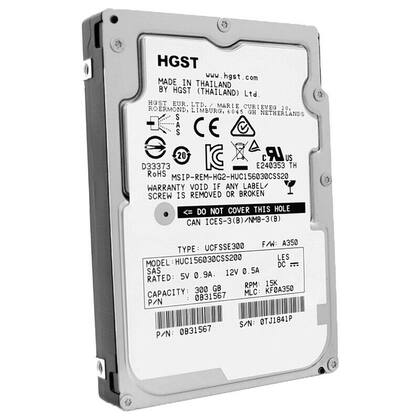 Imagem de Hd Sas Hgst 300gb 15k 2.5 huc156030css200 0b31567