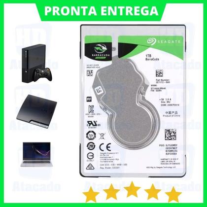 Imagem de Hd Seagate Barracuda 1Tb Notebook Ps4 Ps5 Xbox c/ Nota e Garantia