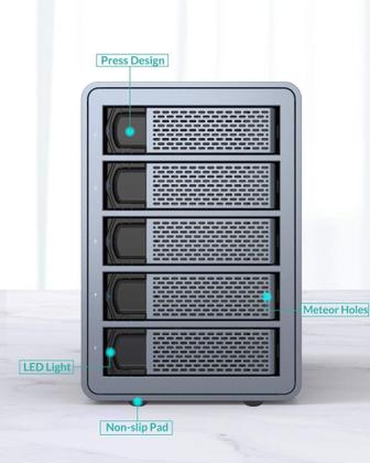 Imagem de HD Storage Raid - 5 Baias - Até 80TB - FS5RU3
