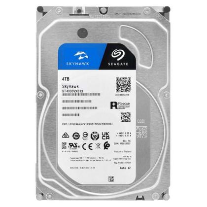 Imagem de HD Surveillance Seagate Skyhawk, 4TB, Cache 256MB, 3.5', SATA - ST4000VX013