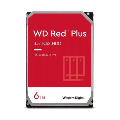 Imagem de HD WD Red Plus, NAS, 6TB, 3.5', Cache 256MB, 5400RPM, SATA - WD60EFPX