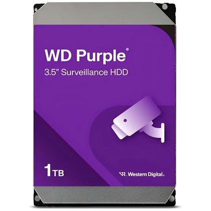 Imagem de HD Western Digital 1TB Purple Surveillance, 3.5", SATA III 6Gb/s, Cache 64MB, 5400 RPM - WD10PURZ