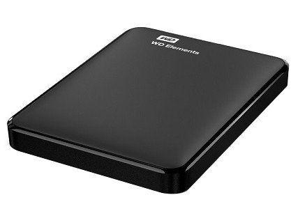 Imagem de HDD Externo Portátil 1TB USB 3.0 2,5 WDBUZG0010BBK Elements Western Digital