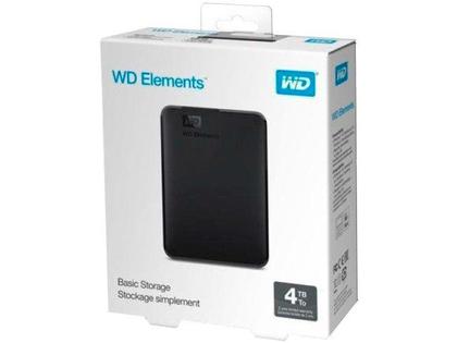 Imagem de HDD Externo Portátil 4TB USB 3.0 2,5 Elements Western Digital