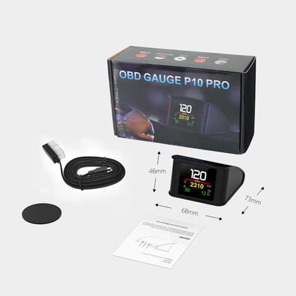 Imagem de Head Up Display OBD2 P10 Pro - Computador de Bordo Digital para Carro