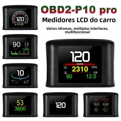 Imagem de Head Up Display OBD2 P10 Pro - Computador de Bordo Digital para Carro
